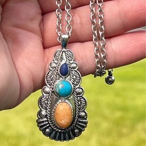 Western Style Stone Necklace